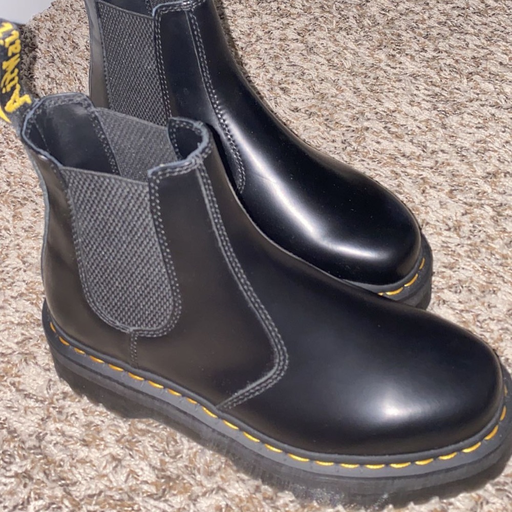 Dr. Martens Polished smooth platform Chelsea boots